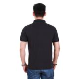 Áo thun cá sấu cổ trụ - đen