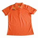Áo thun cá sấu nữ thêu hoa Tri Lan ANU030 (Cam cà rốt).