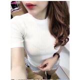 Áo thun gân tay ngắn (trắng)