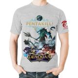 Áo thun Liên Quân Mobile 3D Tướng Cresht PentaKill (Xám)