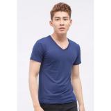Áo thun nam body cổ tim TRƠN, thiết kế thời trang