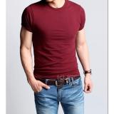Áo thun nam body cổ tròn ( Đỏ Đô )