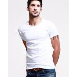 Áo Thun Nam Body Cổ Tròn (Trắng)
