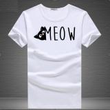 Áo thun nam in hình meow