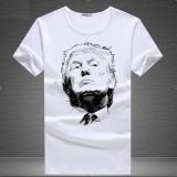 Áo thun nam phác họa Donald Trump ( Trắng )