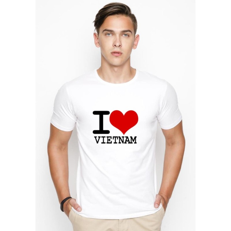 [HCM]Áo thun nam tôi yêu Việt Nam vải dày mịn AokNAM421