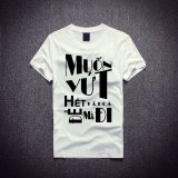 [HCM]ÁO THUN SLOGAN "MUỐN VỨT" (TRẮNG)