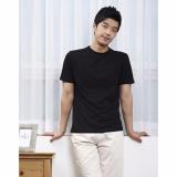 Áo thun trơn nam cổ tròn cotton 4 chiều ( Đen )