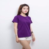 Áo thun trơn nữ cổ tròn thun cotton 4 chiều