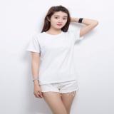 Áo thun trơn nữ cổ tròn thun cotton 4 chiều