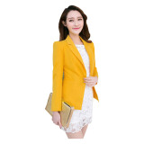 Áo vest công sở nút bọc giá gốc (Vàng)