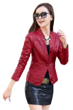 Áo vest da nữ cao cấp hàn quốc (Đỏ đô)