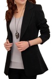 Áo vest nữ form dài giá gốc (Đen)