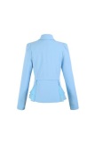 Áo vest nữ phối voan đính nẹp (Xanh)