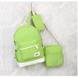 Balo thời trang kèm túi + ví 3 in 1 cdbl05 xanh lá