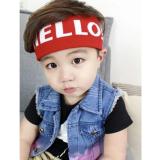 Băng đô len cho bé - hello đỏ