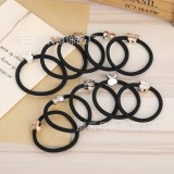 Bộ 10 dây buộc tóc màu đen