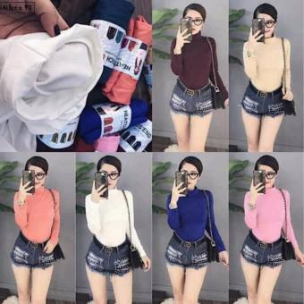 Bộ 2 áo giữ nhiệt lót nỉ trơn màu thời trang (cam +trắng)