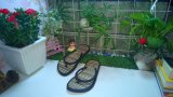 Bộ 2  đôi dép chiếu cói Gugo DC13 (Sọc đen trắng)
