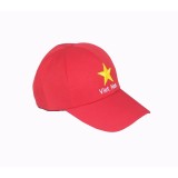 Bộ 2 mũ lưỡi trai việt nam đỏ trơn