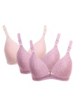 Bộ 3 áo lót ngực cho con bú có cúc bấm