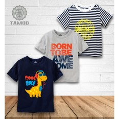 Bộ 3 áo thun bé trai sành điệu thương hiệu cao cấp TAMOD