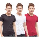 [HCM]Bộ 3 áo thun nam body cổ tròn cao cấp mềm mịn thấm hút tốt ( Đen Trắng Đỏ )