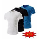 [HCM]Bộ 3 áo thun nam body cổ tròn cao cấp mềm mịn thấm hút tốt ( Đen Trắng Xanh da )