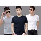 Bộ 3 áo thun nam body cổ tròn ( đen, trắng, xám )