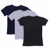 Bộ 3 áo thun nam body cổ tròn