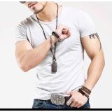 Bộ 3 áo thun nam body cổ tròn ( đen, xám, xanh đen )