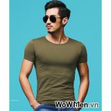 [HCM]Bộ 3 áo thun nam body cổ tròn ( xanh đen xanh rêu xanh dương )