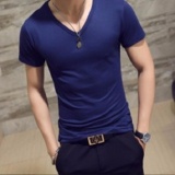 [HCM]Bộ 3 áo thun nam cổ tim body 100% COTTON ( đen xanh đen xanh rêu )