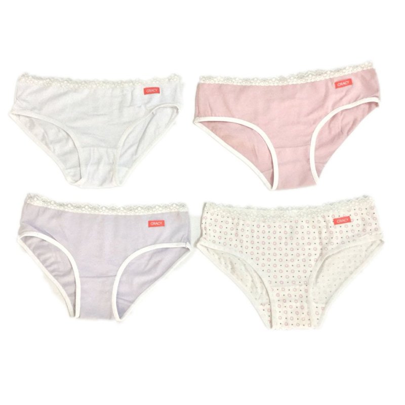 Nơi bán Bộ 4 quần lót bé gái lưng ren MPShop GRA2