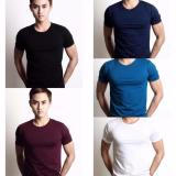 Bộ 5 Áo Thun Nam Body Cổ Tròn