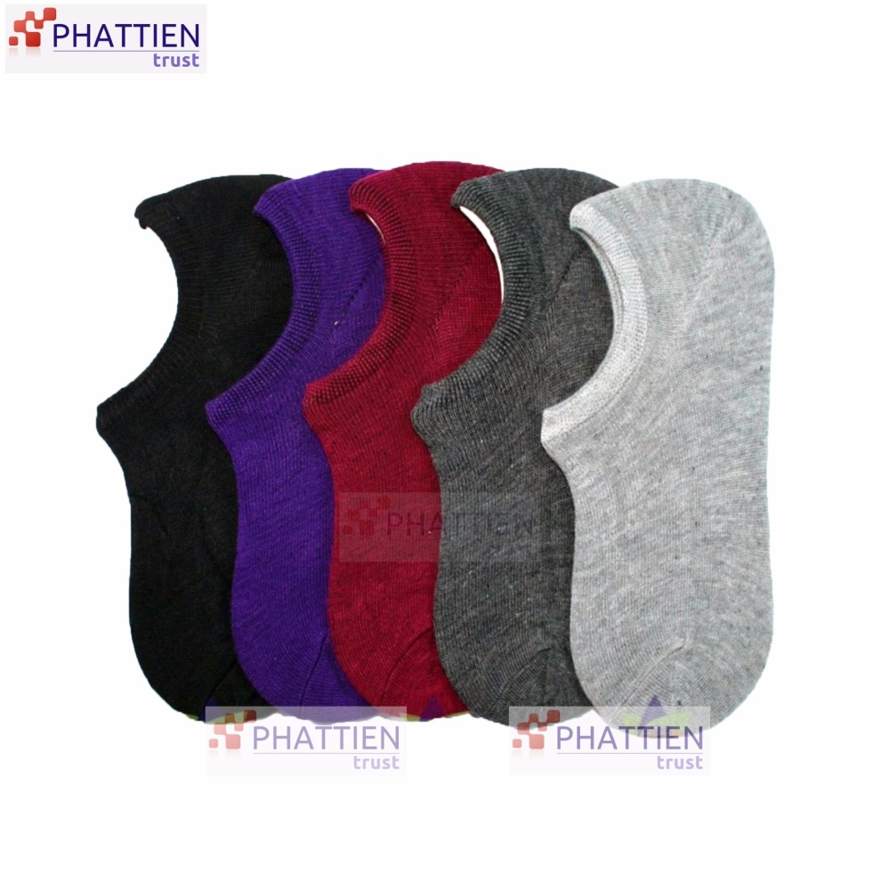 Bộ 5 đôi tất lười trơn (Nữ)