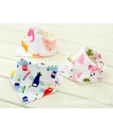 Bộ 5 khăn yếm tam giác 2 lớp