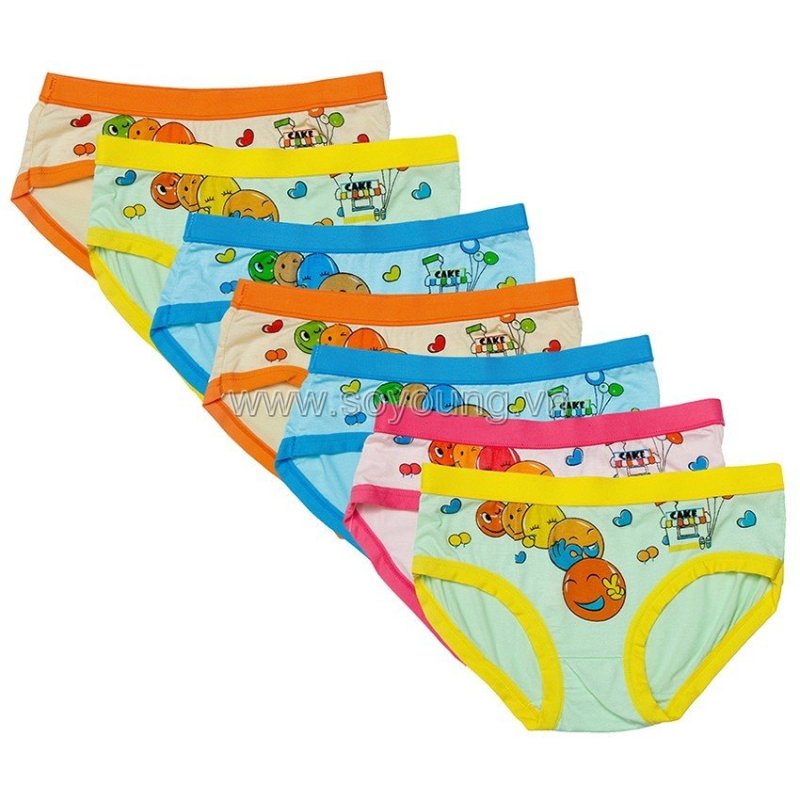 Nơi bán Bộ 7 Quần Lót Trẻ Em Bé Gái Từ 10 - 15 Tuổi SoYoung 7DL GIRL 034 10T15