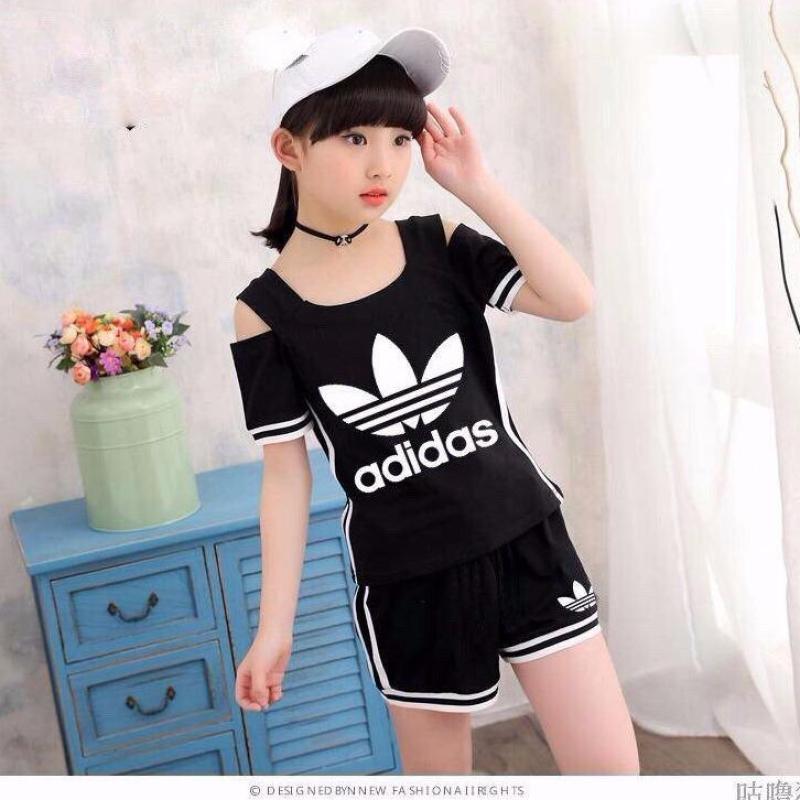 Nơi bán Bộ bé gái khoét vai phong cách thể thao hàng hè xinh mát 9-42kg
