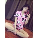 Bộ đồ mặc nhà lửng Mickey (hồng)