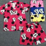 Bộ đồ mặc nhà lửng Mickey (hồng)