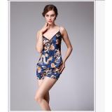 Bộ đồ  ngủ lụa phi bóng hai dây sexy BĐN 6102