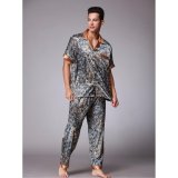 Bộ đồ ngủ nam  phi bóng mềm mại ZOZO Yaoting BD 6101 (Xanh)