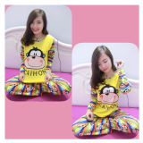 Bộ đồ ngủ nữ Vàng