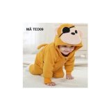 Bộ đồ nỉ hình thú cho bé ted09