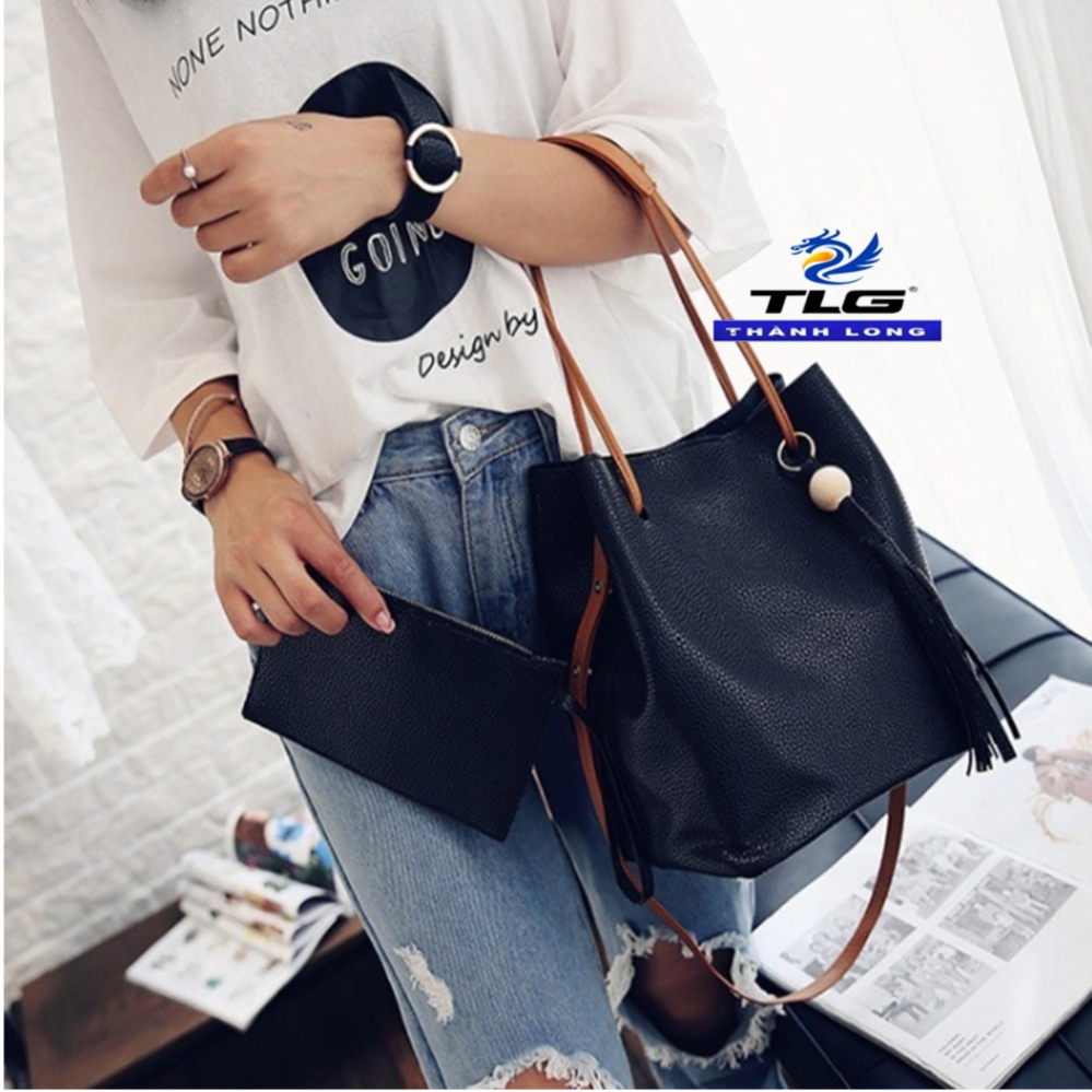 Bộ đôi túi và ví thời trang cao cấp đồ da thành long tlg 208168 1