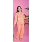Bộ mặc nhà cho mẹ bầu và sau sinh (cam)-Chipxinhxk