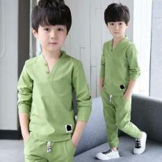 Đồ bộ dài tay cho bé trai 6 tuổi đến 10 tuổi chất cotton da cá( Màu Xanh dương- Xanh đậm- Xanh lá) Nhật Bản