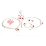 Bộ trang sức 9 món Hello Kitty NhanhMua 2589 (Trắng phối hồng)