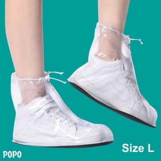 Bọc giày đi mưa thời trang Size L (Trắng), chống thấm nước 100%, chất liệu cao cấp LEPIN Việt Nam thumbnail